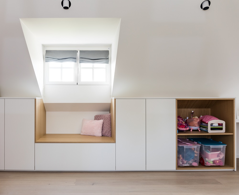 Inbouwkast voor de kinderkamer op zolder